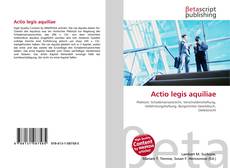 Capa do livro de Actio legis aquiliae 