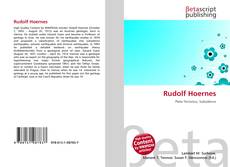Buchcover von Rudolf Hoernes