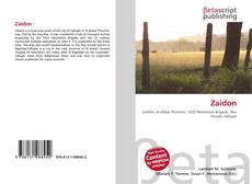 Couverture de Zaidon
