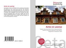 Couverture de Actio rei uxoriae