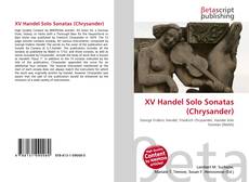 Buchcover von XV Handel Solo Sonatas (Chrysander)