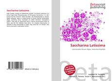 Couverture de Saccharina Latissima