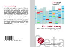 Capa do livro de Pierre Louis Dulong 