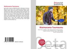 Capa do livro de Waimarama Taumaunu 