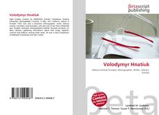 Volodymyr Hnatiuk kitap kapağı
