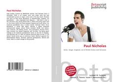 Copertina di Paul Nicholas