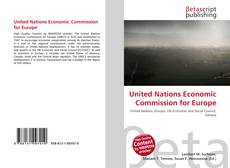 Couverture de United Nations Economic Commission for Europe