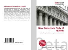 Copertina di New Democratic Party of Quebec