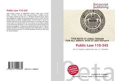 Copertina di Public Law 110-343