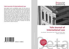 Copertina di Yale Journal of International Law