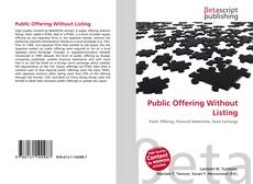 Copertina di Public Offering Without Listing