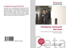 Buchcover von Volodymyr Ivanovych Barvinok