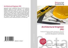 Buchcover von Architectural Engineer (PE)