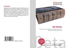 Portada del libro de Ad fontes