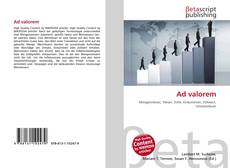 Buchcover von Ad valorem