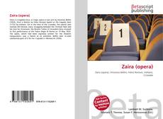 Buchcover von Zaira (opera)
