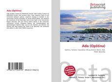 Ada (Opština) kitap kapağı