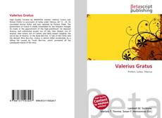 Valerius Gratus kitap kapağı