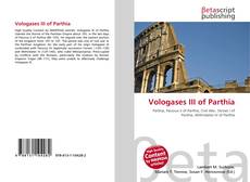 Copertina di Vologases III of Parthia
