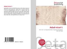 Couverture de Adad-nirari I.