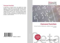 Capa do livro de Concave Function 