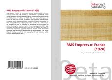 Buchcover von RMS Empress of France (1928)