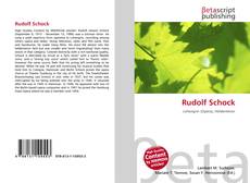 Buchcover von Rudolf Schock
