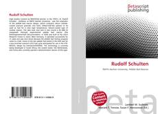 Buchcover von Rudolf Schulten