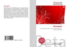 Capa do livro de Horopter 