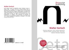 Capa do livro de Walter Gerlach 