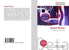 Couverture de Rudolf Wetzer