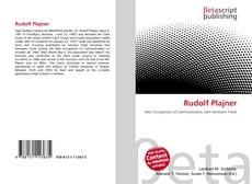 Capa do livro de Rudolf Plajner 