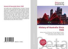 Buchcover von History of Australia Since 1945