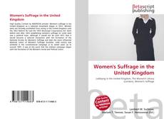 Couverture de Women's Suffrage in the United Kingdom