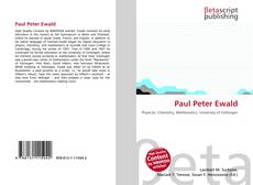 Couverture de Paul Peter Ewald