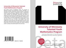 Copertina di University of Minnesota Talented Youth Mathematics Program