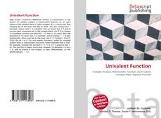 Обложка Univalent Function
