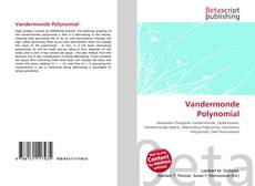 Buchcover von Vandermonde Polynomial