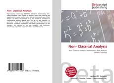 Couverture de Non- Classical Analysis