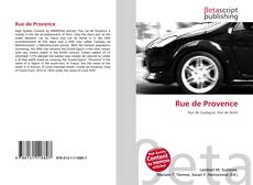 Portada del libro de Rue de Provence