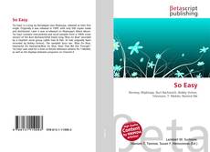 Couverture de So Easy