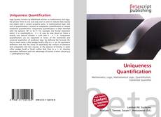 Buchcover von Uniqueness Quantification