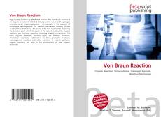 Couverture de Von Braun Reaction