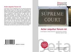 Actor sequitur forum rei的封面