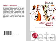 Buchcover von Valiant–Vazirani Theorem