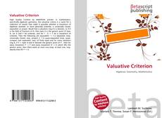 Buchcover von Valuative Criterion