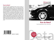 Buchcover von Rue du Bœuf