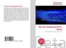 Copertina di Rue du Faubourg-Saint-Denis