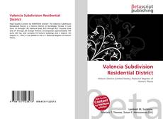 Valencia Subdivision Residential District kitap kapağı