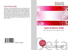 Copertina di Sack of Rome (546)